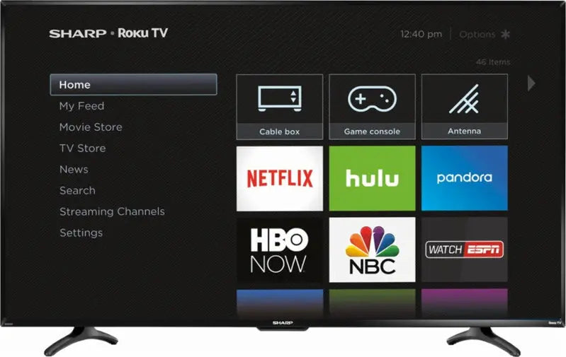 Sharp 55-Inch Class Roku Smart LED HDTV - 1080p Full HD With Voice Remote