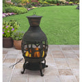 Better Homes and Gardens Wood-Burning Cast Iron Chiminea, Bronze