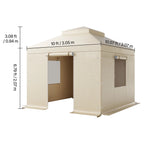 KFFKFF Winter Gazebo Cover for 10 x 10 ft Double-Tiered Gazebos, Beige - LTS-MM180-1010