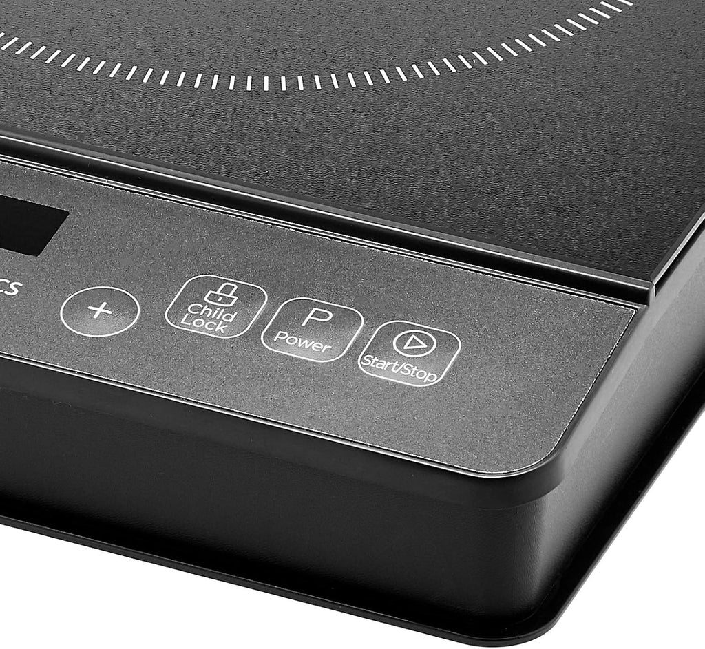 Portable Induction Cooktop Burner, 1800W, Black