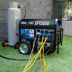 DuroMax Dual Fuel Portable Generator, 15 000-Watt, Gasoline and Propane, Remote Electric Start - XP15000HX