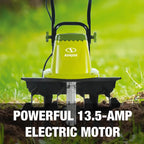 Sun Joe Electric Garden Tiller Cultivator, 16-Inch, 13.5-Amp - TJ604E