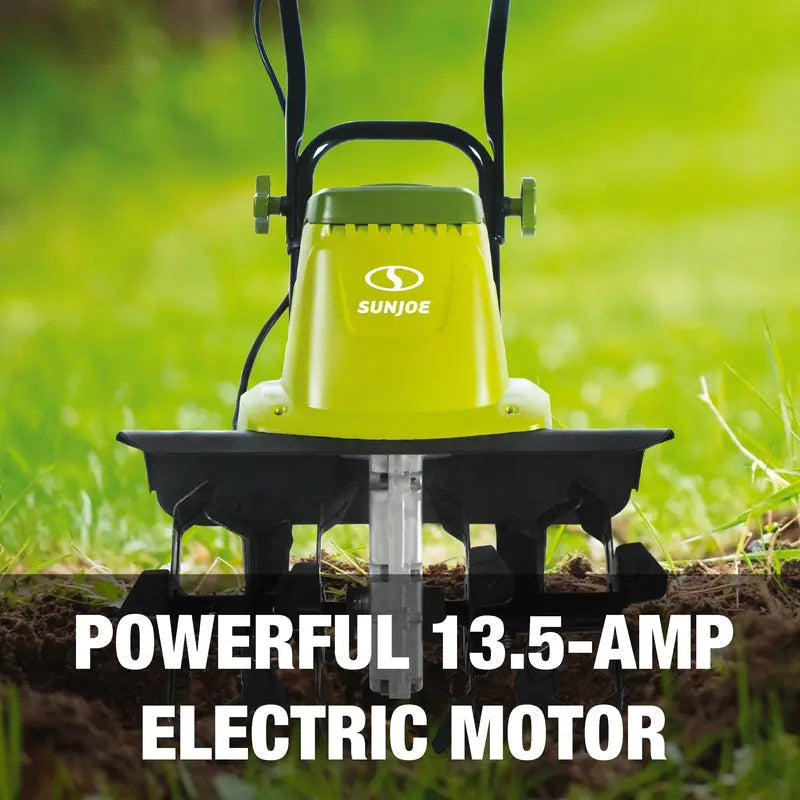 Sun Joe Electric Garden Tiller Cultivator, 16-Inch, 13.5-Amp - TJ604E