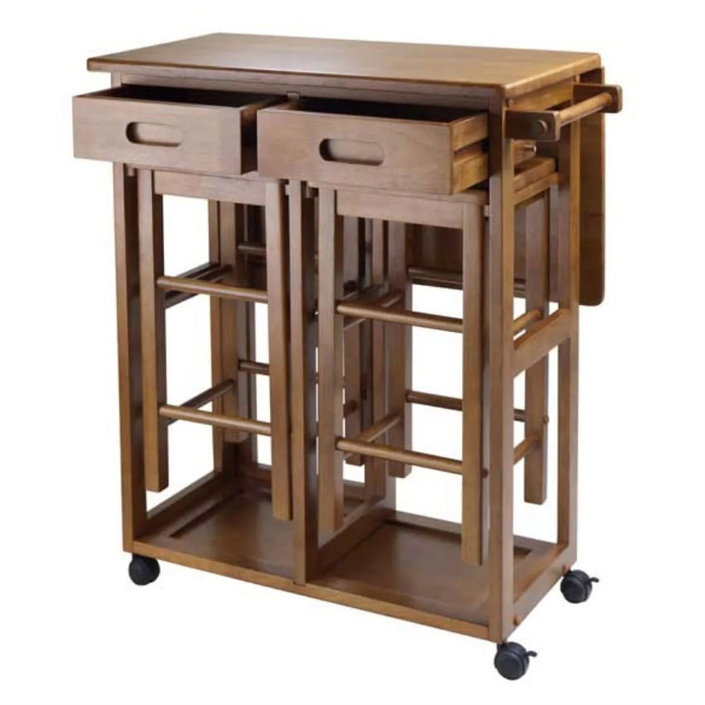Ergode Suzanne 3-Pc Space Saver Table Set, Teak