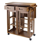Ergode Suzanne 3-Pc Space Saver Table Set, Teak