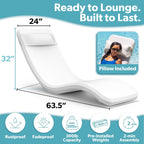 GoSports Waterproof Weighted In-Pool Lounge Chair - Coast Modern
