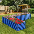 Olle Gardens 17in Tall L-Shaped Infinity Raised Garden Bed