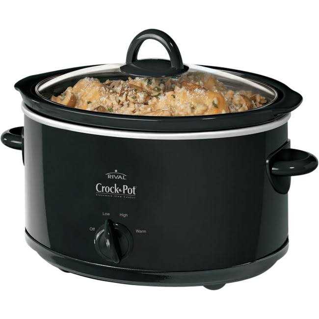 Crock-Pot Manual Slow Cooker 4 Quart - Black