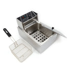 Electric Deep Fryer 6L/6.3QT Stainless Steel Countertop 1700W Single Tank
