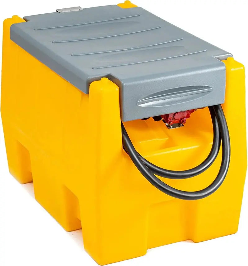 58-Gallon Portable Gas Tank With Integrated 12V Electric Fuel Pump - Red