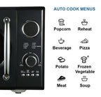 Emerson 0.9 Cu Ft 800W Retro Black Microwave Oven With Grill - MWRG0901BK
