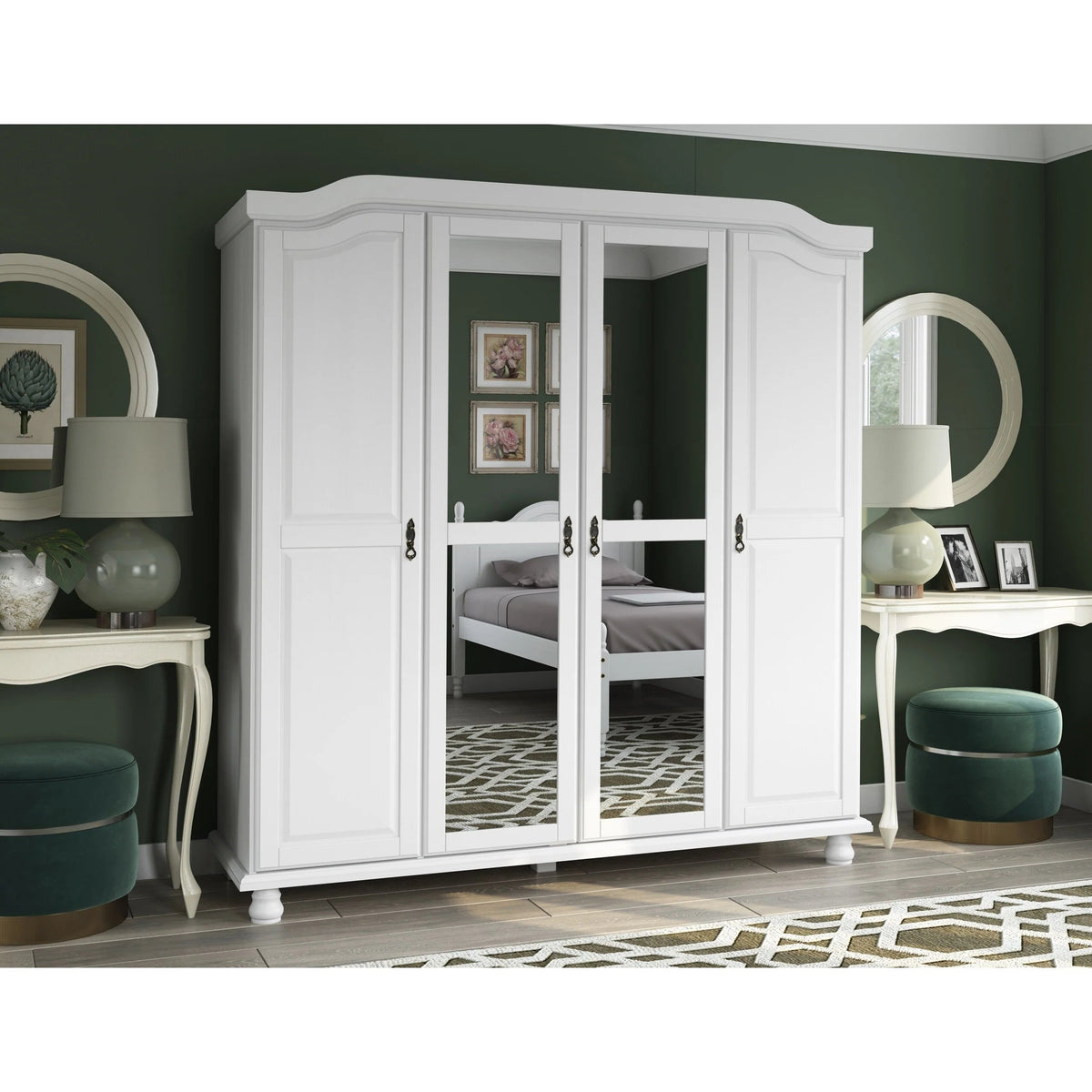 Solid Wood Wardrobe Shelves, Set Of 4, 16.75in W x 18.25in D x 0.75in H - Kyle Collection