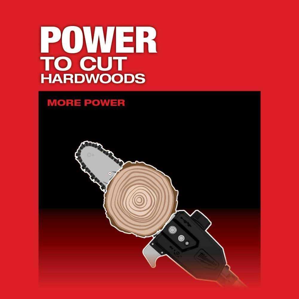 Milwaukee M18 FUEL 10 in 18V Lithium-Ion Brushless Cordless Pole Saw With Attachment Capability And 10 in Saw Chain