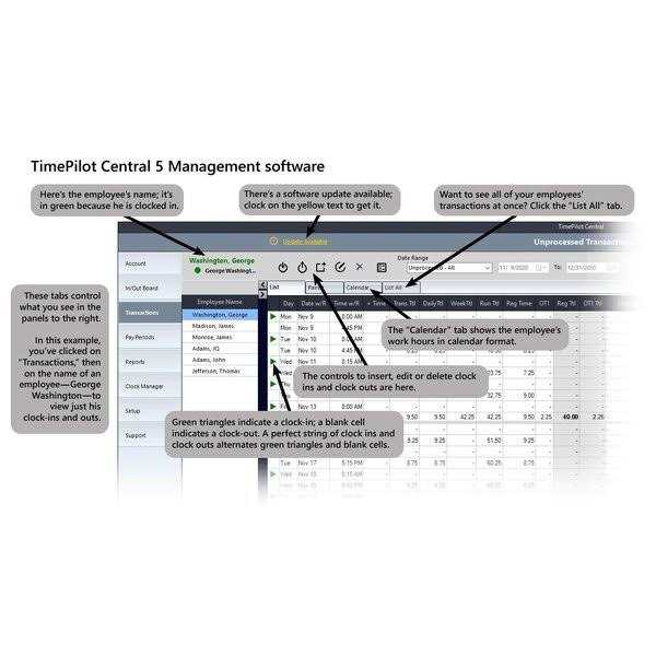 TimePilot Touchscreen Time Clock - 4520