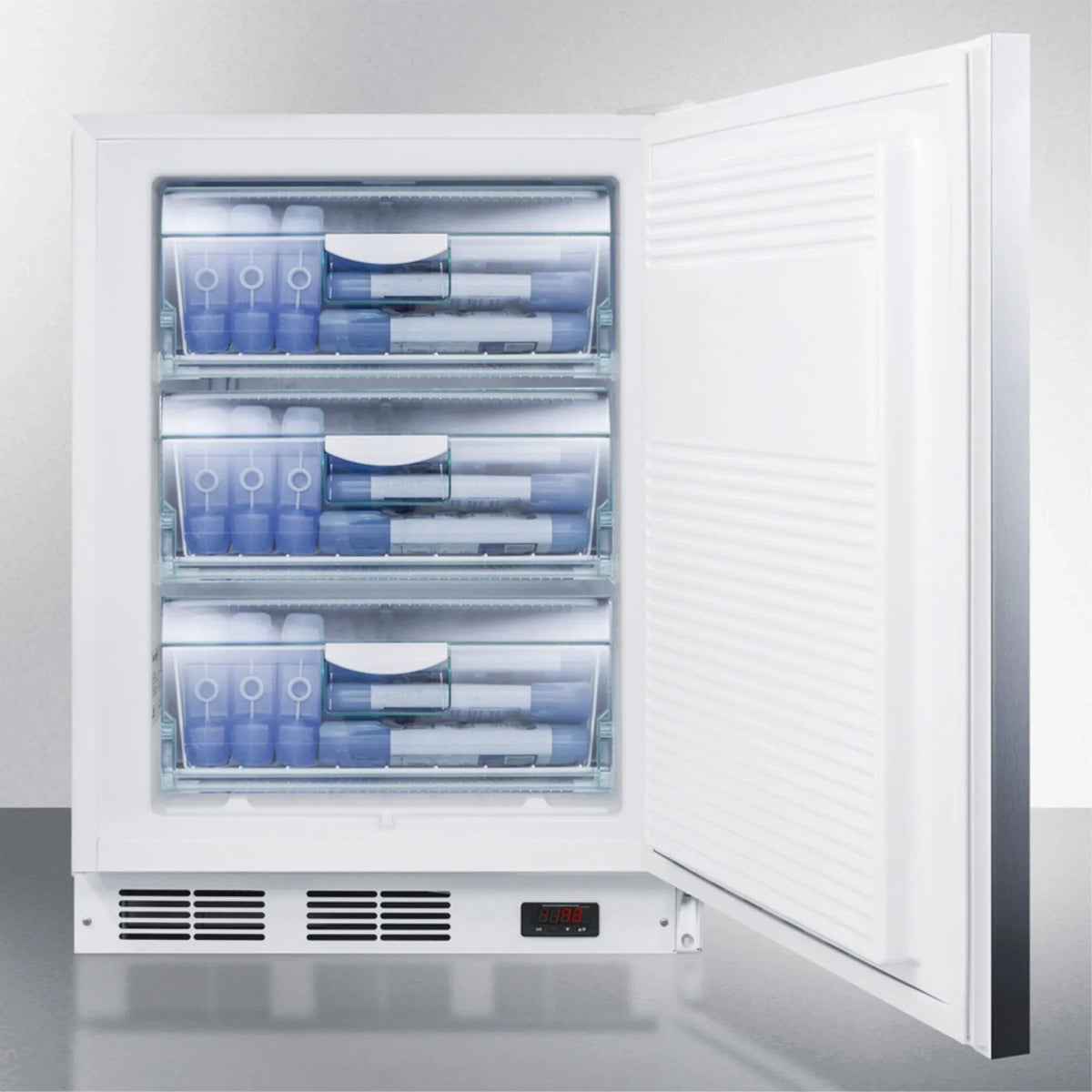 Commercial Built-In Medical All-Freezer, -25 C Capable, 32 Inch Height, Stainless Steel Door