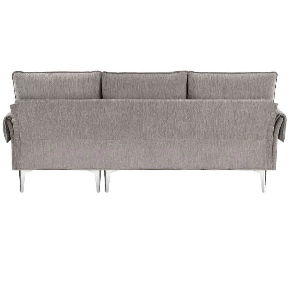 Churanty Convertible L-Shaped Sectional Sofa With Reversible Chaise Lounge, 84 Inch