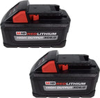 Milwaukee M18 Redlithium High Output XC 6 Ah Lithium-Ion Battery 2-Pack - 48-11-1862