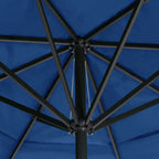 vidaXL Garden Parasol, Azure Blue Polyester With PA Coating, 196.9in x 118.1in