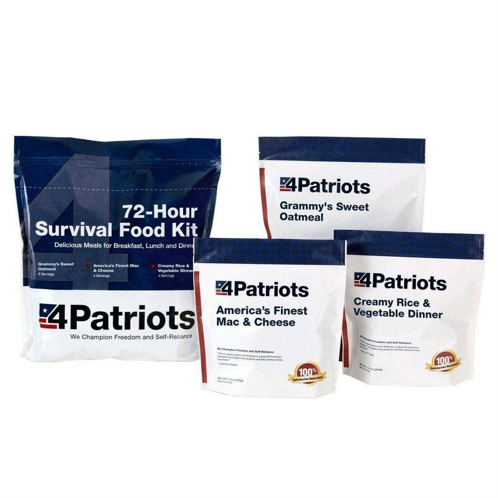4Patriots 72-Hour Emergency Food Supply Survival Kit - 16 Servings
