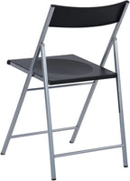 Homylin Commercial Folding Chairs, Pack Of 6, Black, 16.5in D x 18.7in W x 30.5in H