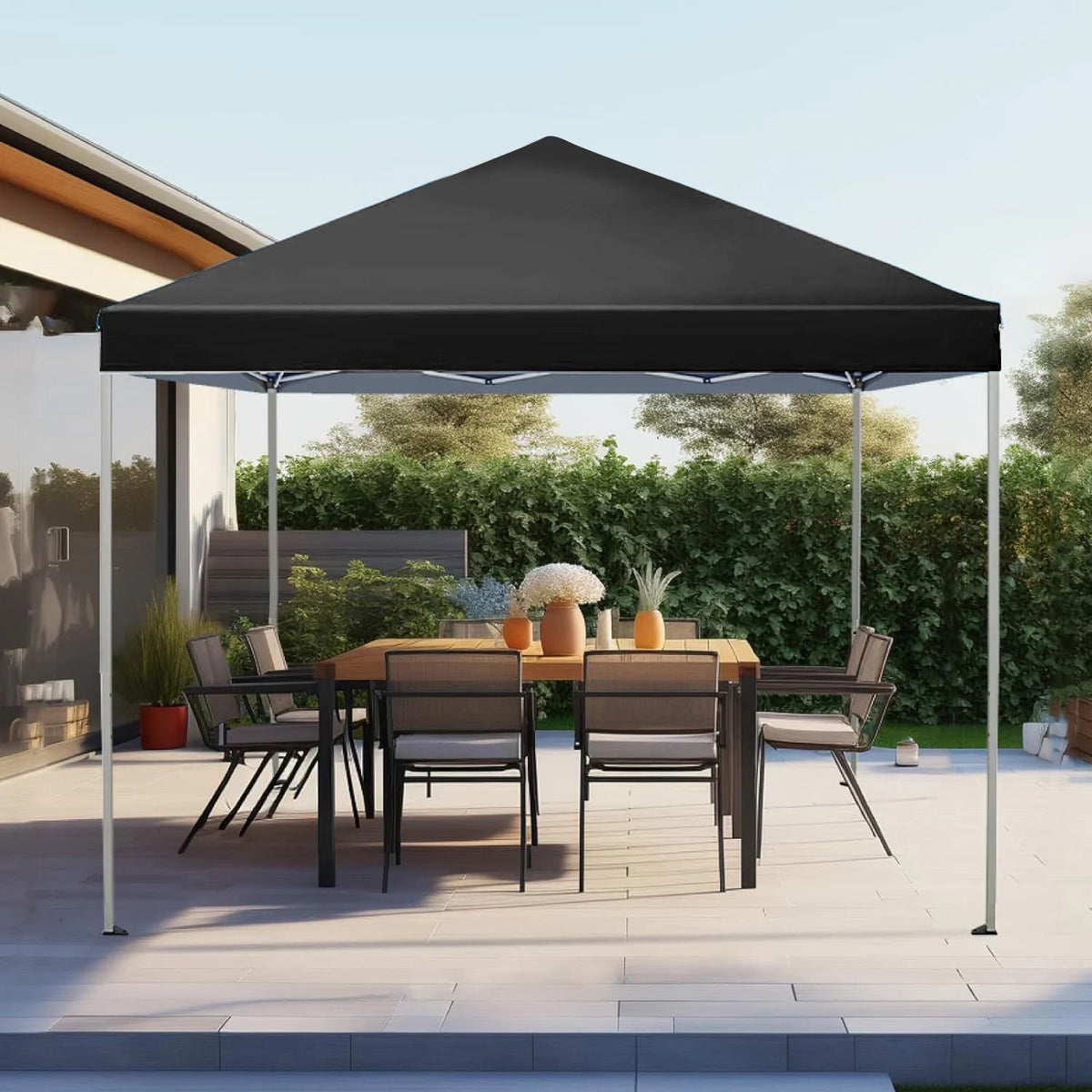 GVDV 10x10 ft Easy Pop Up Outdoor Canopy Tent - Blue