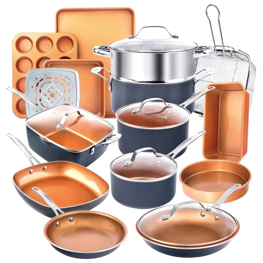 20-Piece Cookware And Bakeware Set - Graphite