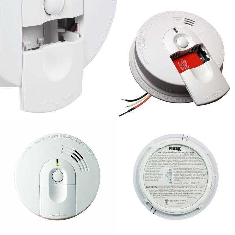 Kidde Firex Hardwired Ionization Smoke Alarm, White, 5.6-Inch Dia x 1.8-Inch - i4618