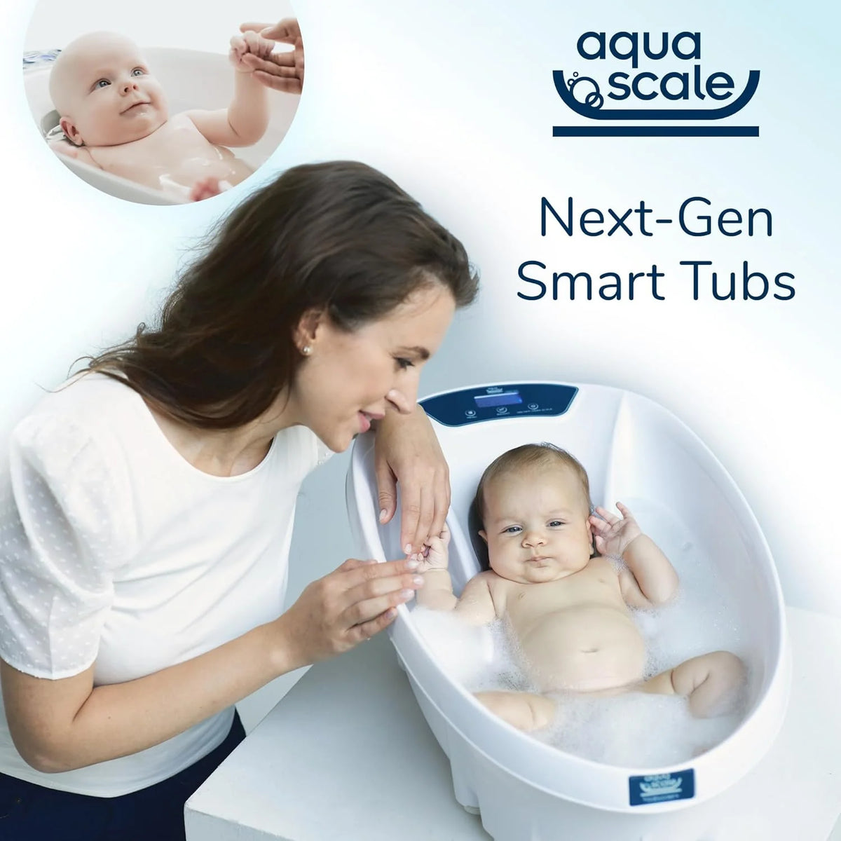 Baby Patent AquaScale Baby Bath Tub 0-24m With Thermometer And Scale - GEN 3