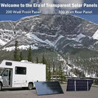 JJN Bifacial Solar Panels, 2 Pcs 200W, 12V, 16BB N-Type - 400W