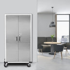 Seville Classics UltraHD Rolling Storage Cabinet, Granite, 36in W x 18in D x 72in H