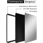 Aluminum Alloy Rounded Corner Wall Vanity Mirror
