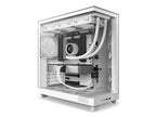 NZXT H6 Flow Compact Dual-Chamber Mid-Tower Airflow Case, White - CC-H61FW-01