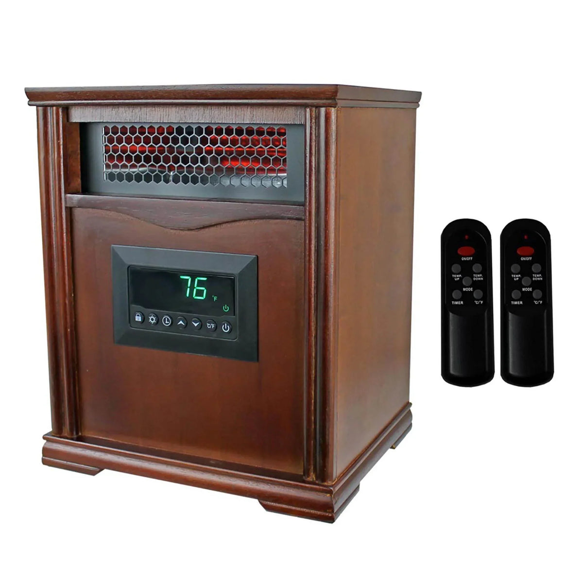 Lifesmart Electric Infrared Quartz Indoor Space Heater, 1500W, 2 Pack