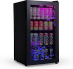 Beverage Refrigerator Cooler, 126 Cans, Right Hinge Glass Door - AB-1200
