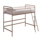 Better Homes & Gardens Twin Metal Loft Bed, Rose Gold - Kelsey