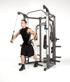 Marcy Full Body Home Exercise Gym, Gray/Brown, 98 x 59 x 82 Inches