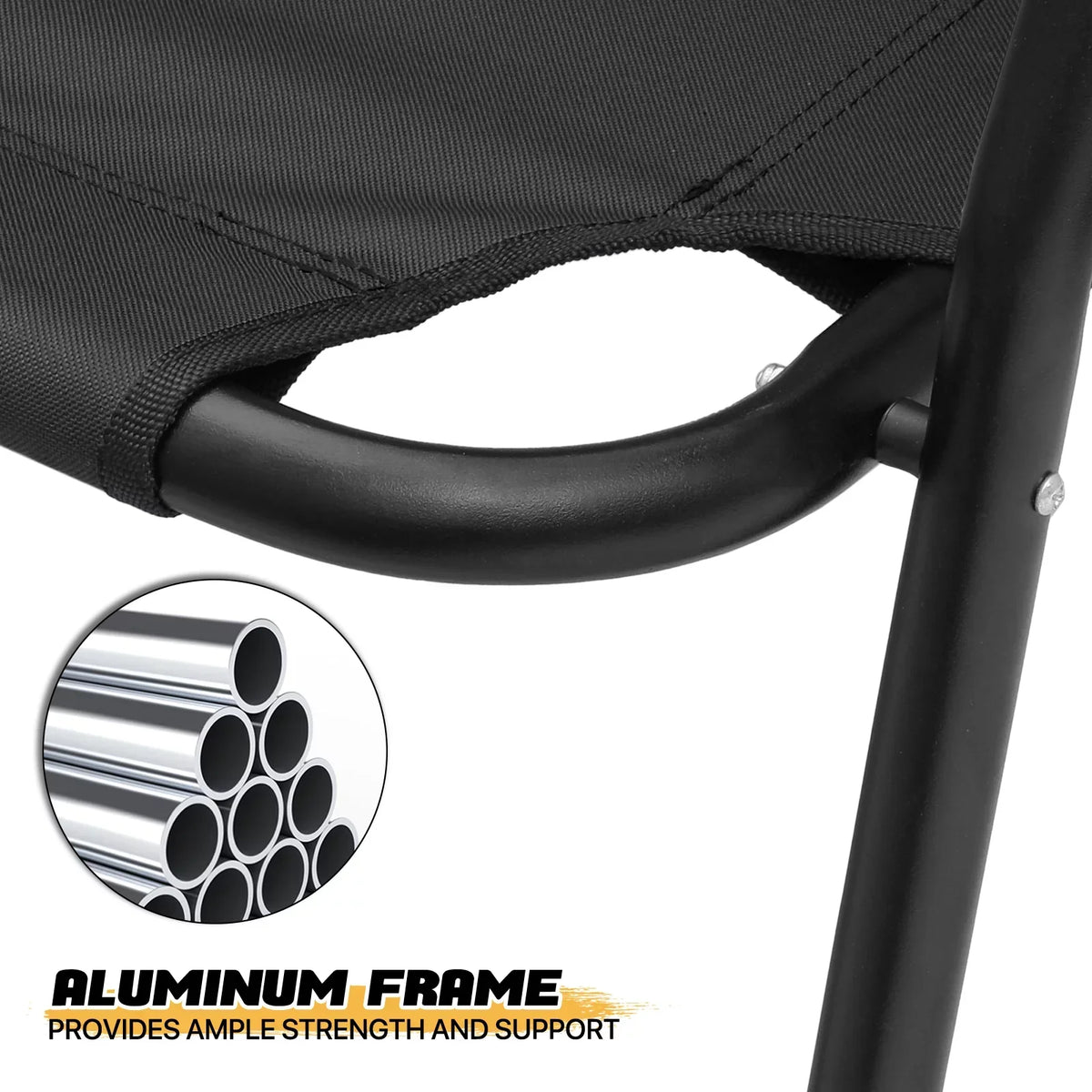 MoNiBloom Folding Double Camping Chair, 2-Person, 43.5 x 21.5 x 27 in, 330 lbs