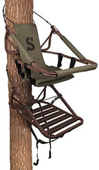 Aluminum Climbing Treestand With Padded Seat, 300 Lb. Capacity And Safety Harness