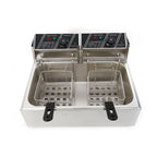 denest 5kW Large Single-Tank Electric Deep Fryer With Fry Basket - 6/12L