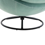 Velvet Swivel Accent Chair With Ottoman Set, Pink, 31.73 x 33.5 x 33.78 Inches
