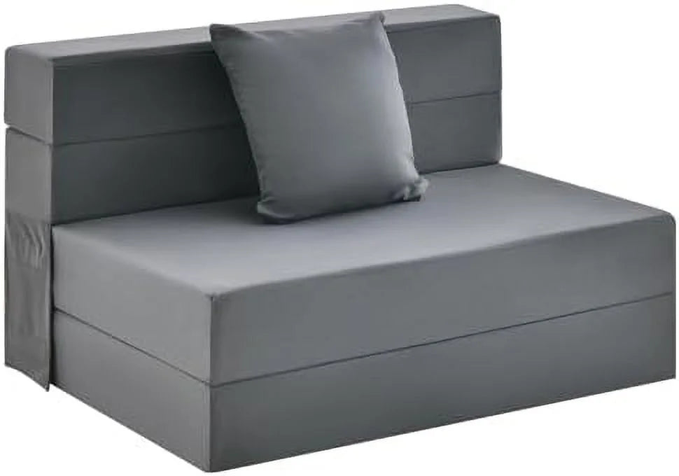 ASDRFYU 6 Inch Tri-Fold Folding Sofa Bed With Pillow