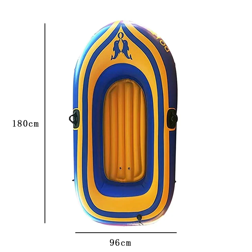 2-Person Inflatable Dinghy Boat, 200kg Capacity, 180x96cm