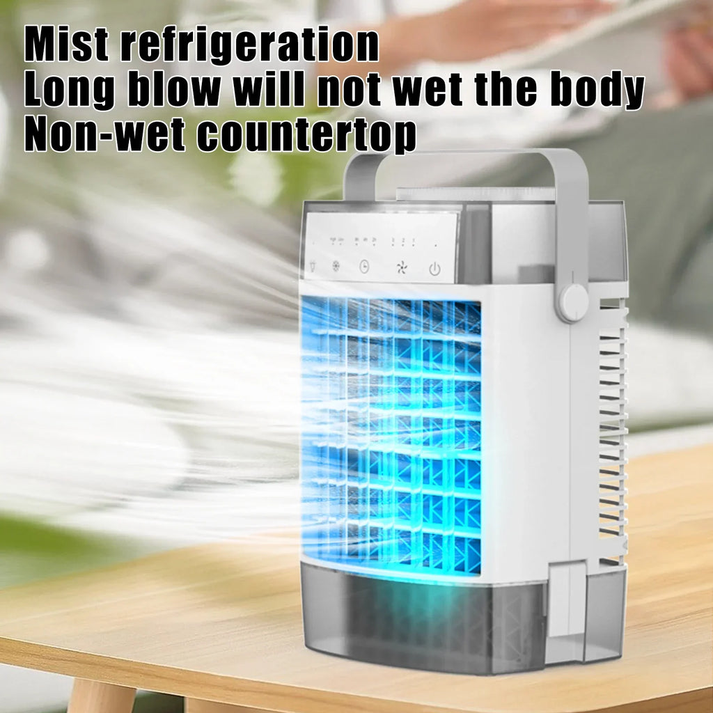 Homester Portable Evaporative Air Cooler Fan, 1000ml Tank, 3 Speeds, White