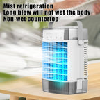 Homester Portable Evaporative Air Cooler Fan, 1000ml Tank, 3 Speeds, White
