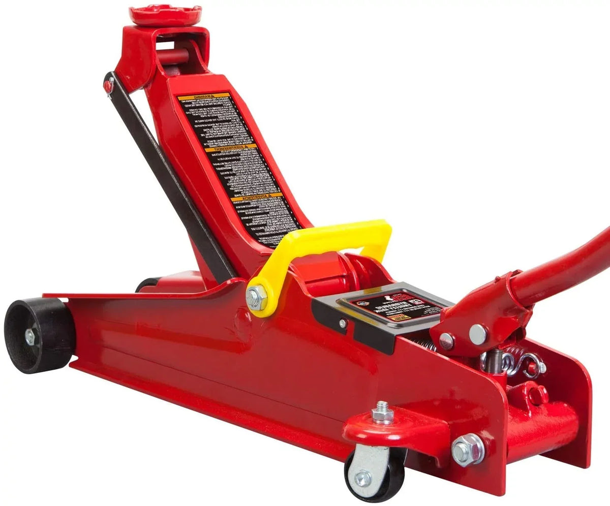 Big Red Hydraulic Low Profile Floor Jack, 2.5 Ton, Red - W8255AM