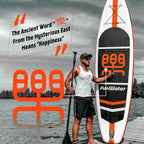 FunWater Inflatable Stand Up Paddle Board, 11 ft x 32 in x 6 in - SUP Paddle Accessories