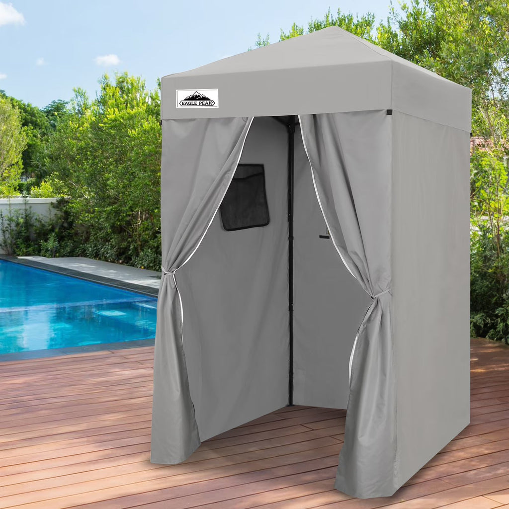 EAGLE PEAK Ultra Compact 4 ft x 4 ft Pop-Up Changing Room Canopy - Flex