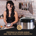 Buffalo White IH Smart Rice Cooker And Warmer, 1 L, 5 Cups