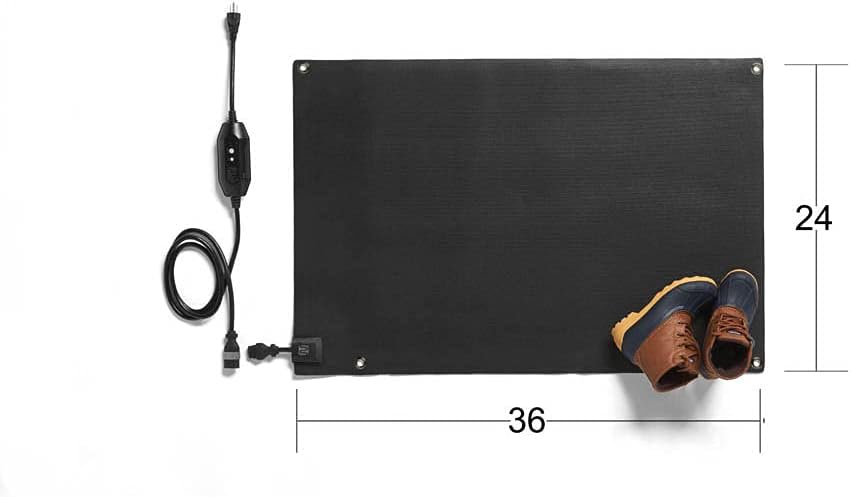 HeatTrak Heated Snow Melting Entrance Mat 24in x 36in