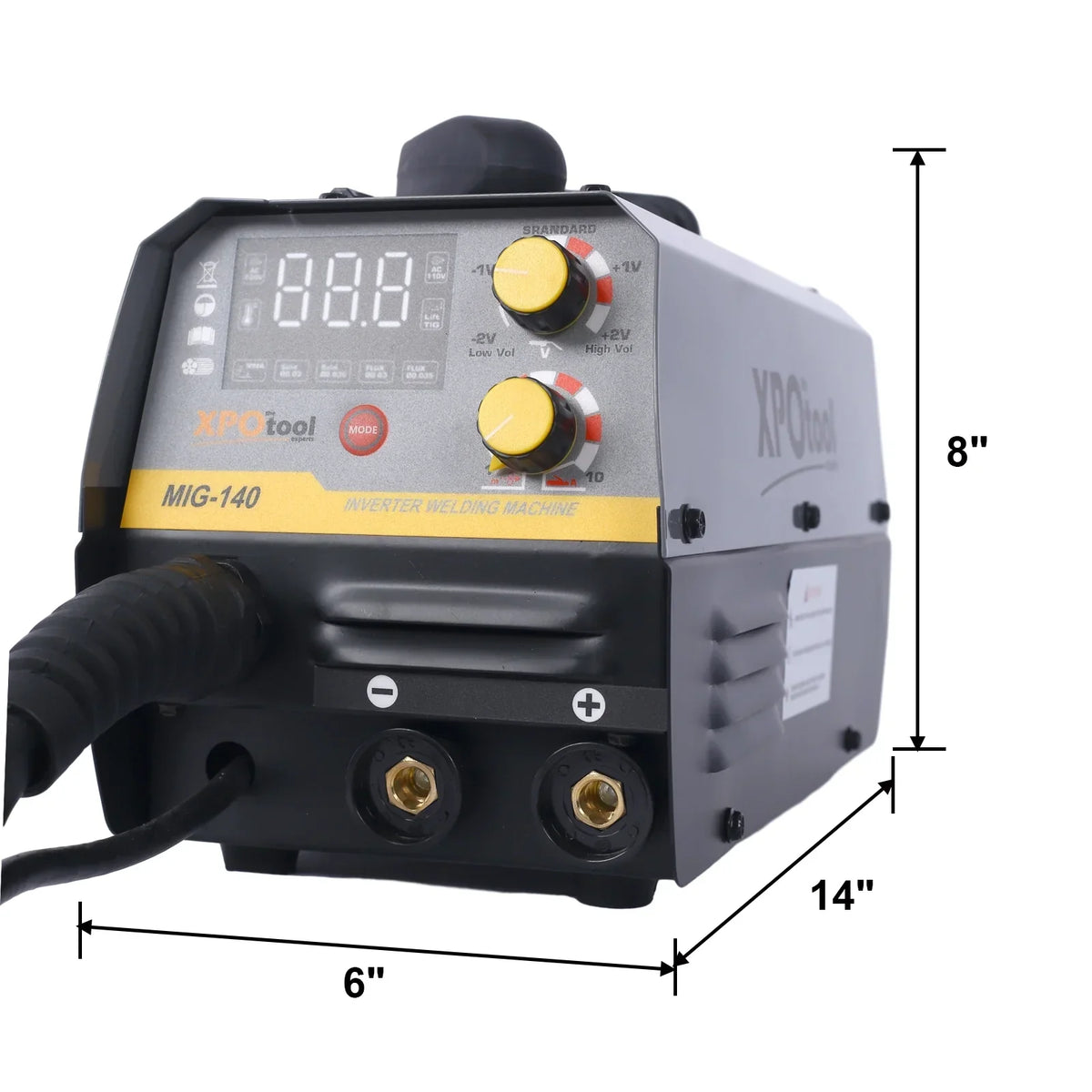 140A 110V 4 In 1 Multiprocess MIG Welder - Gas/Gasless MIG, Lift TIG, Stick ARC